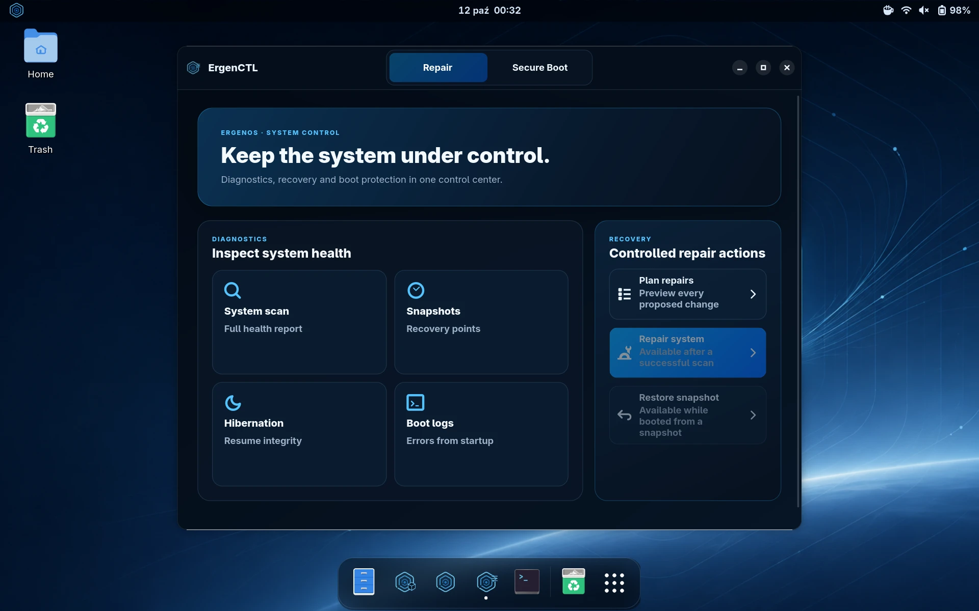 ErgenCTL — System health
